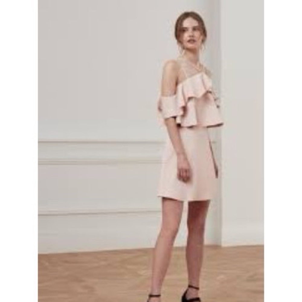 Keepsake dust pink bitter sweet top +capture skirt